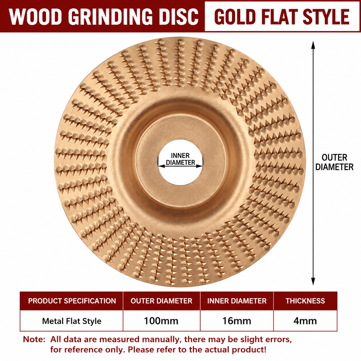 ⚡ Angle Grinder Wood Carving Disc | 🪵 Fast Material Removal Carving & Grinding Tool | 🔧 Universal Fit | 💥 Multi-Material Use