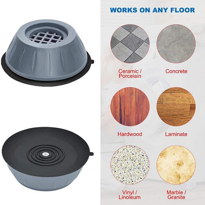 Washer Shaking & Noise! Anti Vibration Pads (4 PCS) | Protects Floors, Stops “Walking” – Easy Install