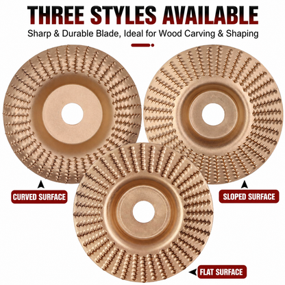 ⚡ Angle Grinder Wood Carving Disc | 🪵 Fast Material Removal Carving & Grinding Tool | 🔧 Universal Fit | 💥 Multi-Material Use