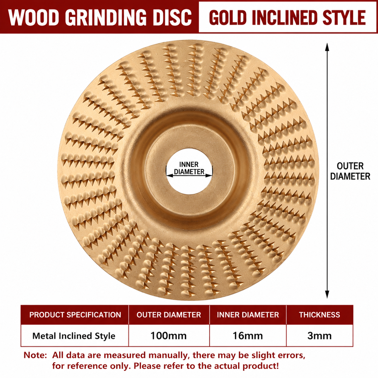 ⚡ Angle Grinder Wood Carving Disc | 🪵 Fast Material Removal Carving & Grinding Tool | 🔧 Universal Fit | 💥 Multi-Material Use