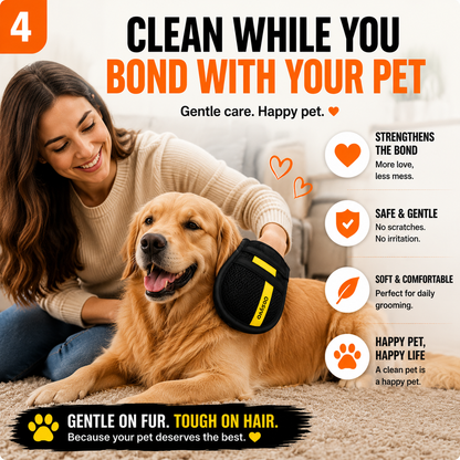 🔥 The dosyvo Pet Hair Removal Glove – Swipe to Lift Fur from Furniture, Clothes & Cars | Limited Time: 70% OFF
