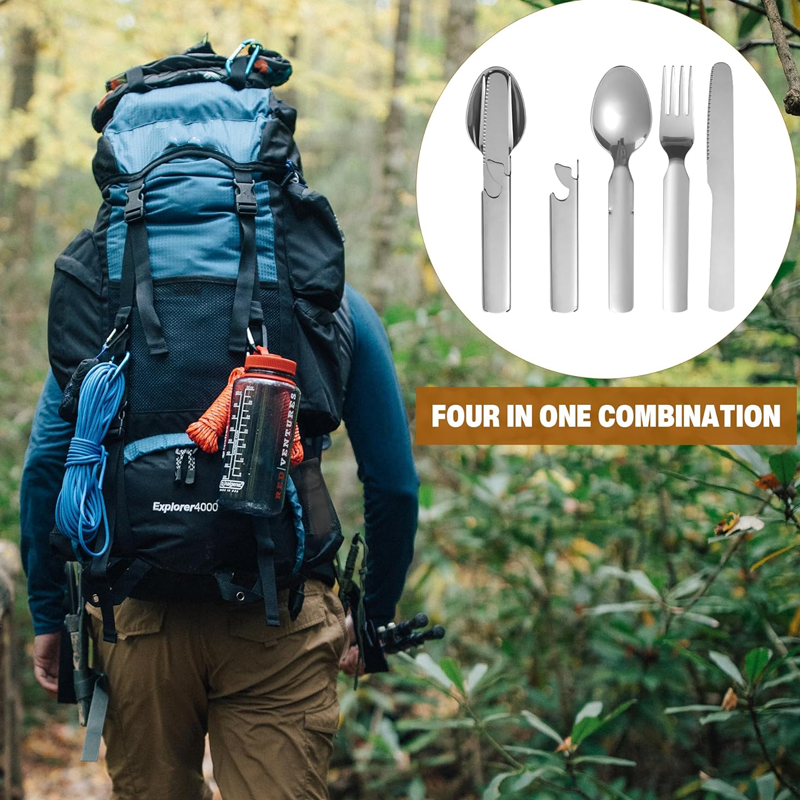 🎁2026 New Arrivals 70% OFF💥4-in-1 Stainless Steel Portable Cutlery Set